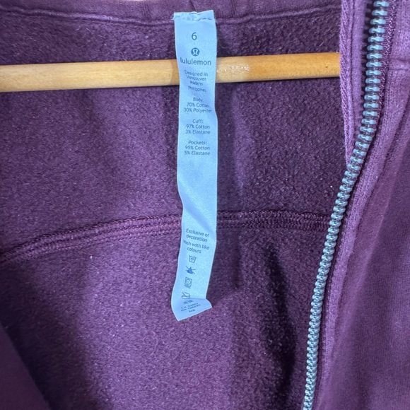 lululemon Heathered Bordeaux Drama Scuba Hoodie III - Picture 13 of 13